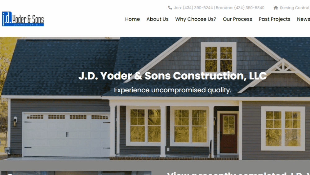 Contact J.D. Yoder & Sons Construction, LLC J.D. Yoder & Sons